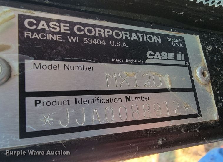 image for item IX9570 1998 Case IH MX120  tractor