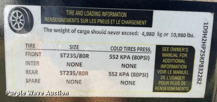 image for item IX9580 Haytoter HT36  hay bale trailer