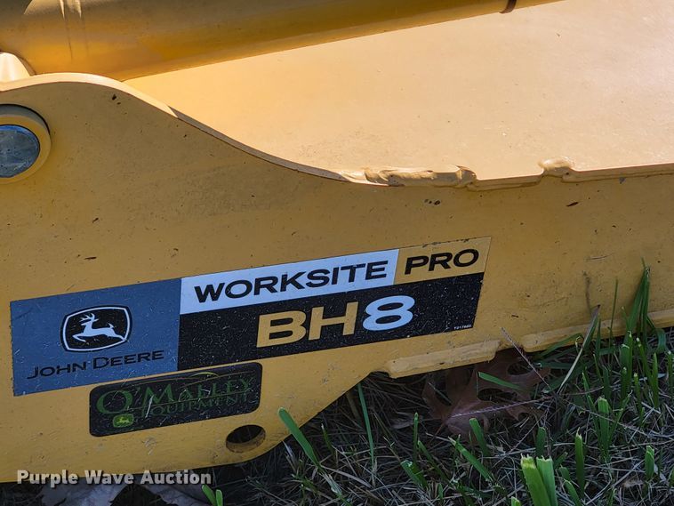 image for item IX9587 John Deere BH8 skid steer backhoe