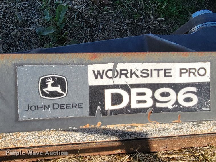 image for item IX9601 John Deere DB96 skid steer blade