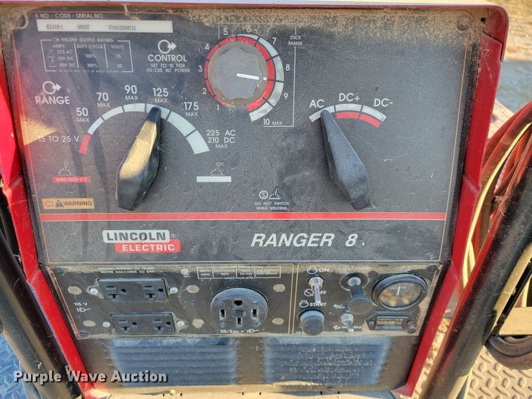 image for item IX9602 Lincoln Ranger 8  welder/generator