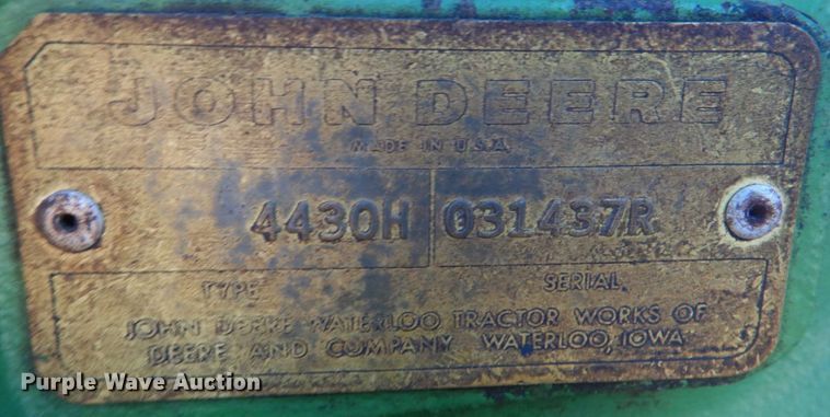 image for item JD9480 1974 John Deere 4430  tractor