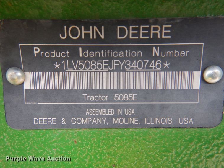 image for item KO9555 John Deere 5085E  MFWD tractor