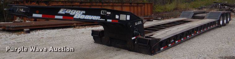 image for item DH8085 2002 Eager Beaver 55GSL  lowboy equipment trailer