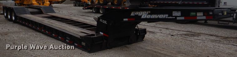 image for item DH8085 2002 Eager Beaver 55GSL  lowboy equipment trailer