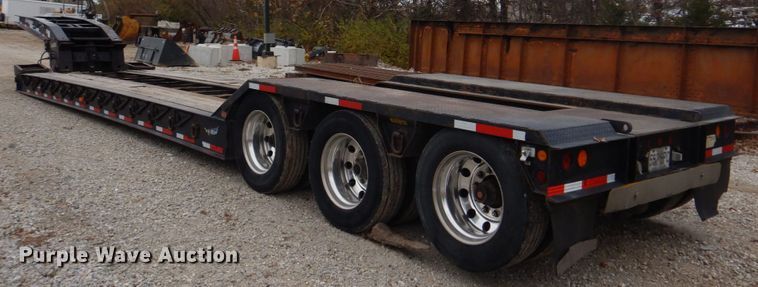 image for item DH8085 2002 Eager Beaver 55GSL  lowboy equipment trailer