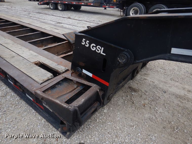 image for item DH8085 2002 Eager Beaver 55GSL  lowboy equipment trailer