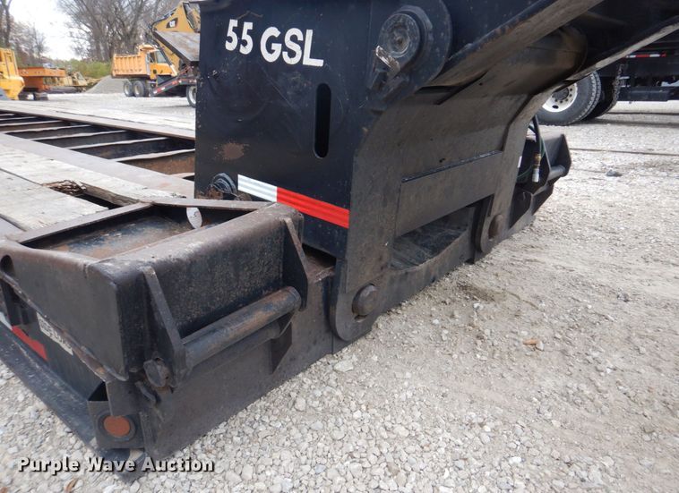 image for item DH8085 2002 Eager Beaver 55GSL  lowboy equipment trailer