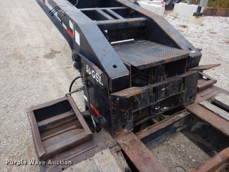 image for item DH8085 2002 Eager Beaver 55GSL  lowboy equipment trailer