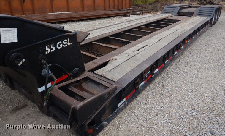 image for item DH8085 2002 Eager Beaver 55GSL  lowboy equipment trailer