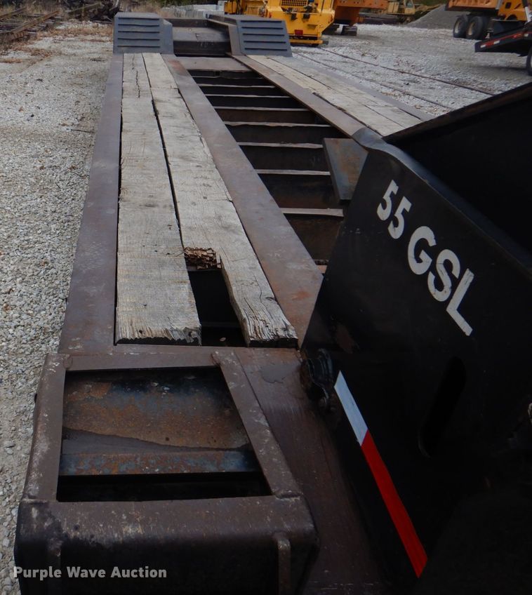 image for item DH8085 2002 Eager Beaver 55GSL  lowboy equipment trailer