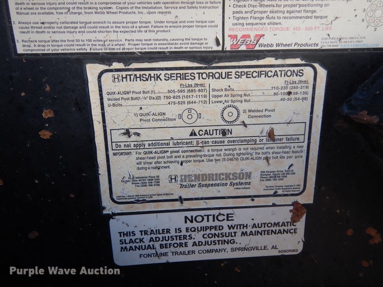 image for item DI8516 2012 Fontaine TH55-FLD  lowboy equipment trailer