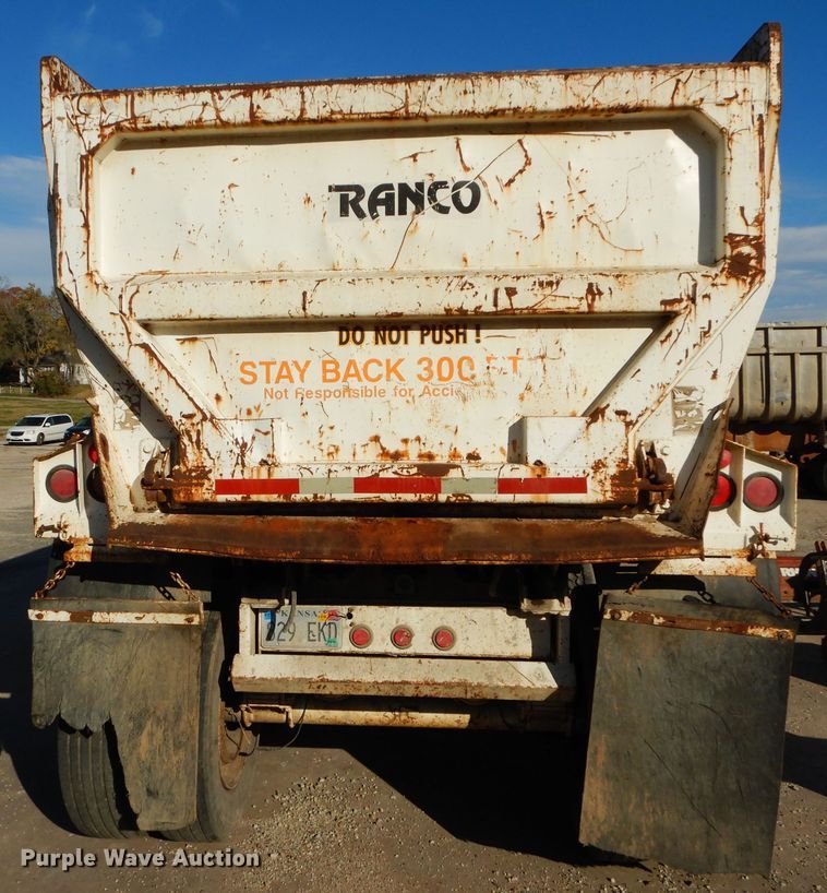 image for item DM0704 1998 Ranco ED24-26QF  end dump trailer