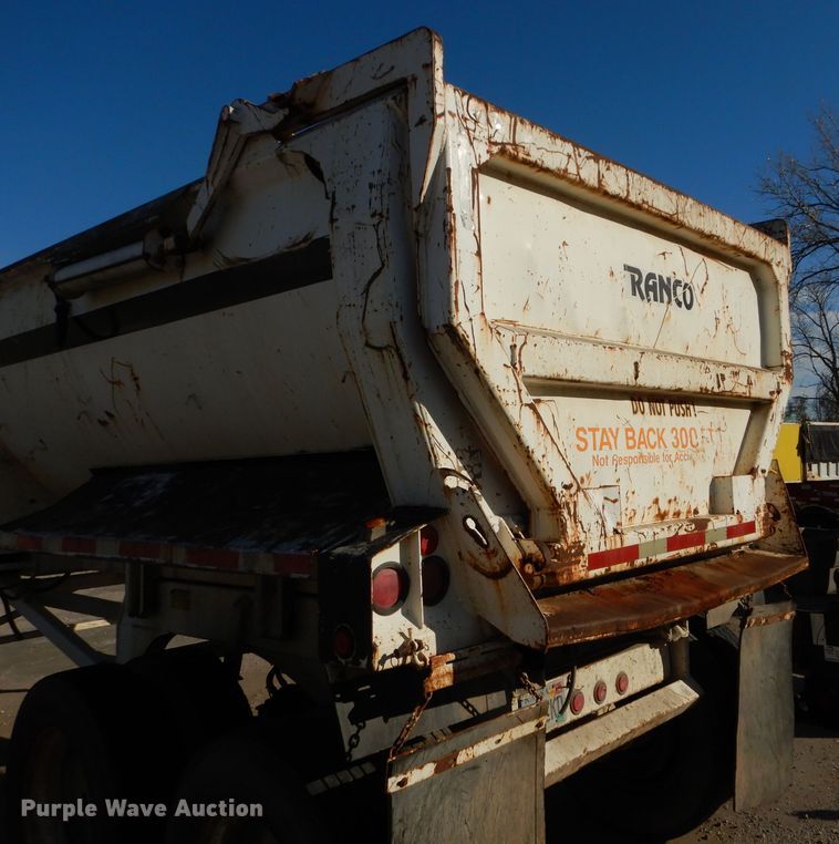 image for item DM0704 1998 Ranco ED24-26QF  end dump trailer