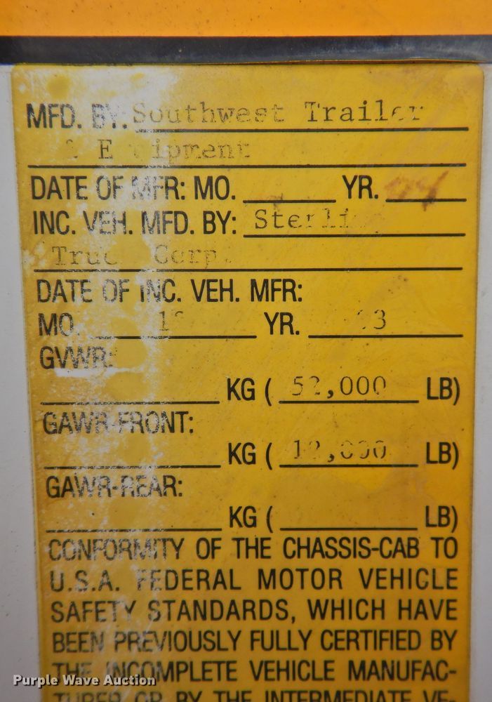 image for item DN0082 2004 Sterling Acterra  dump truck