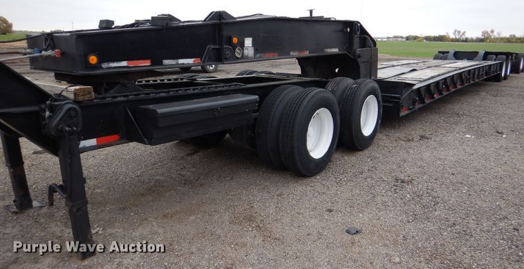 image for item DN5341 1989 Trail King TS100HG-572  lowboy equipment trailer