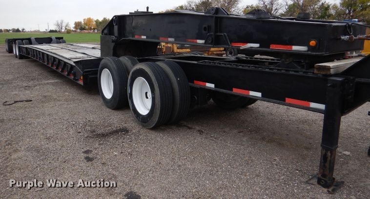 image for item DN5341 1989 Trail King TS100HG-572  lowboy equipment trailer