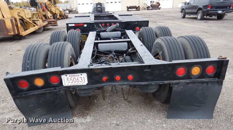 image for item DN5341 1989 Trail King TS100HG-572  lowboy equipment trailer