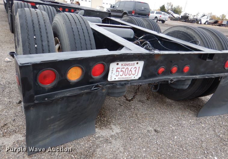 image for item DN5341 1989 Trail King TS100HG-572  lowboy equipment trailer