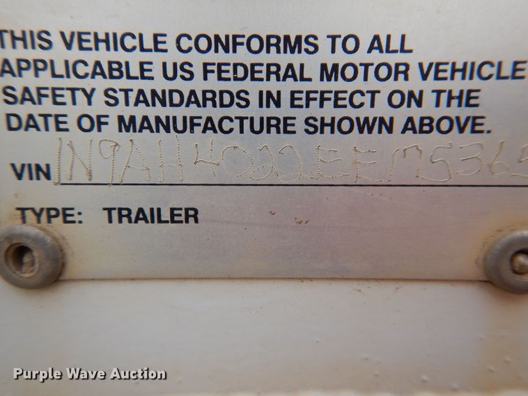 image for item DN5394 2014 Neville  grain trailer