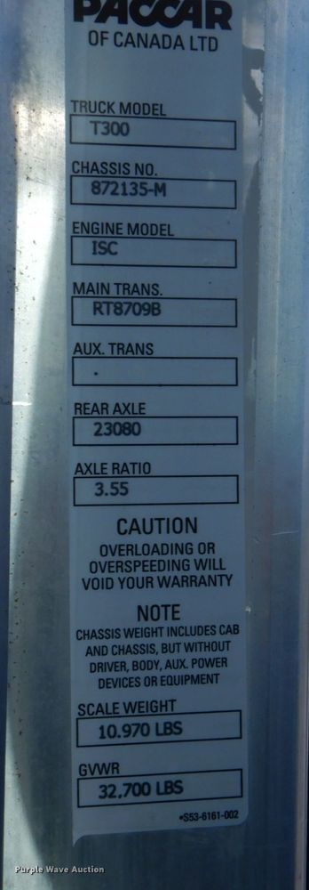 image for item HT9487 2001 Kenworth T300  semi truck