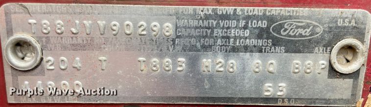 image for item ID9546 1975 Ford L9000  water truck