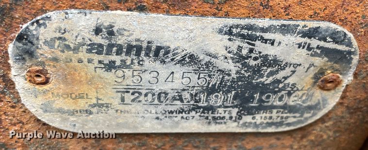 image for item ID9585 Tag axle