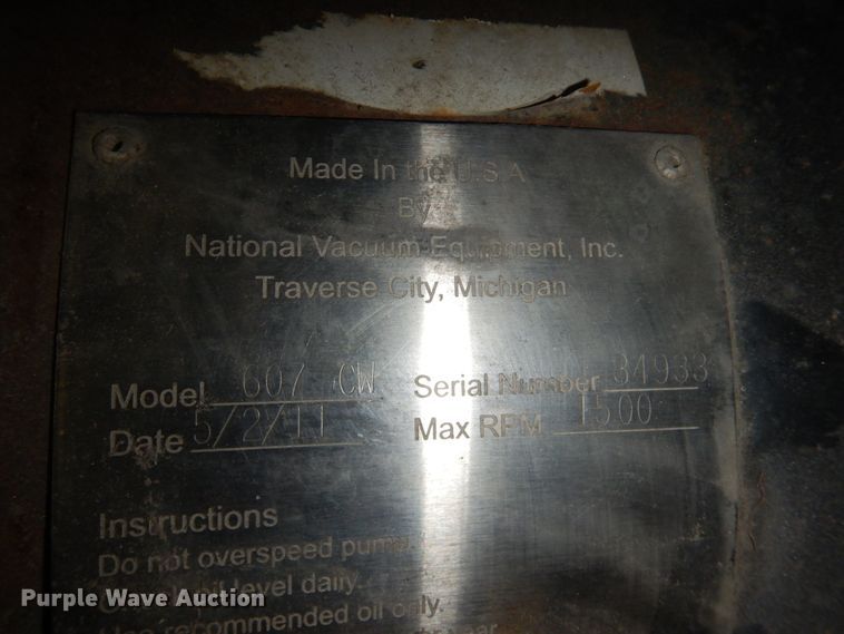 image for item IH9100 National Vacuum Equipment 607CW vacuum assembly