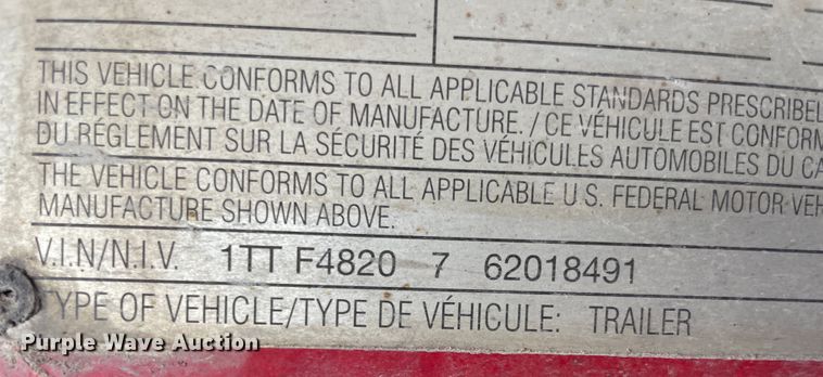 image for item IX9654 2006 Transcraft Eagle  flatbed trailer