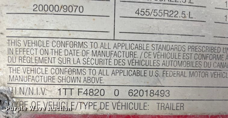 image for item IX9656 2006 Transcraft Eagle  flatbed trailer