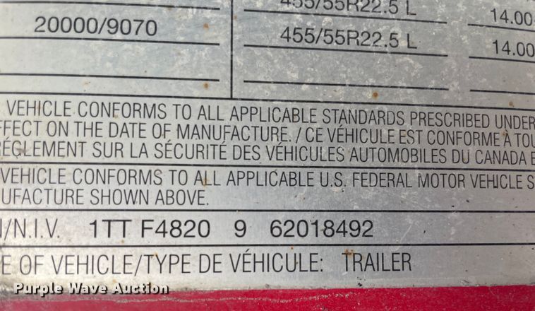 image for item IX9661 2006 Transcraft Eagle  flatbed trailer