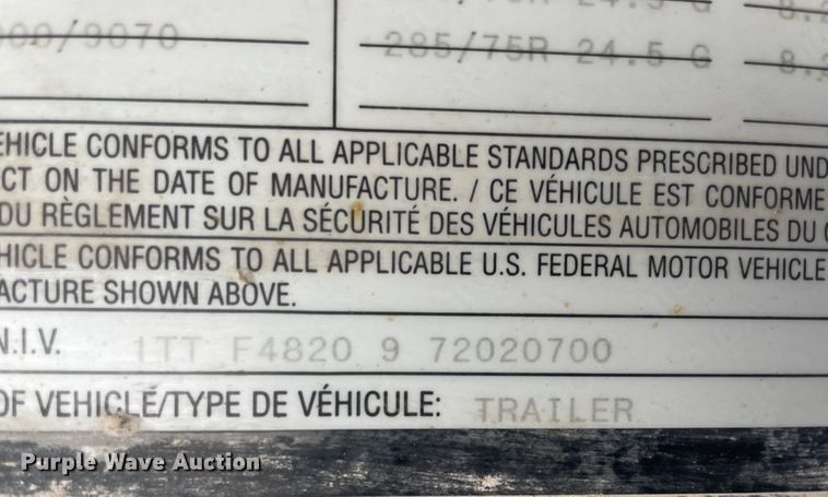 image for item IX9667 2007 Transcraft Eagle  flatbed trailer