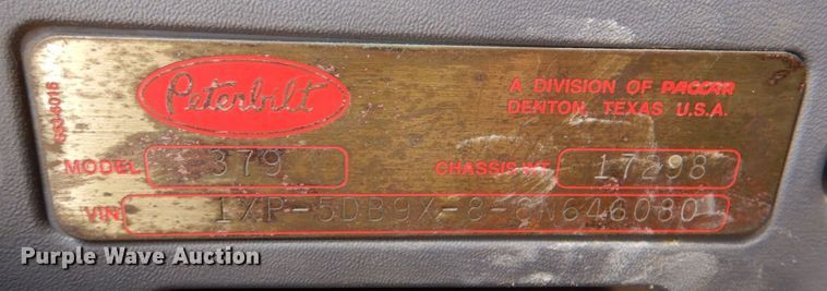 image for item JD9518 2006 Peterbilt 379  semi truck