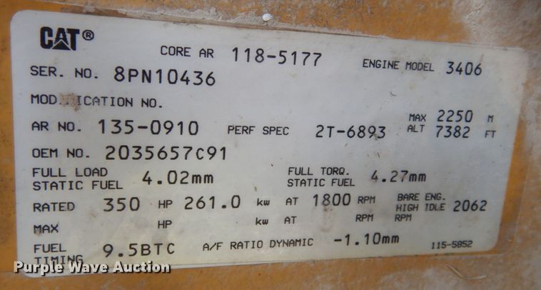 image for item JI9297 1997 International 9300  semi truck