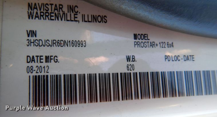 image for item JI9315 2013 International ProStar  semi truck