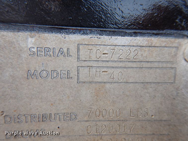 image for item JI9340 1974 Transcraft TH-40  scrap trailer