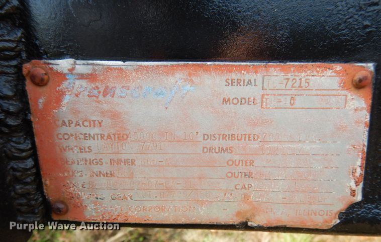 image for item JI9341 1974 Transcraft TH-40  scrap trailer