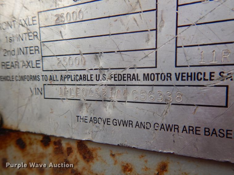 image for item KK9706 2010 Peerless CTSSF-45  walking floor trailer