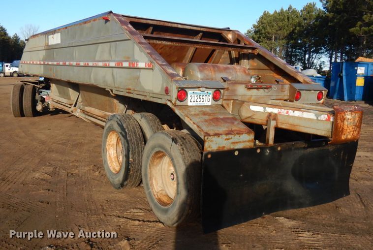 image for item KK9715 1972 Challenge Cook BDS 2520  bottom dump trailer