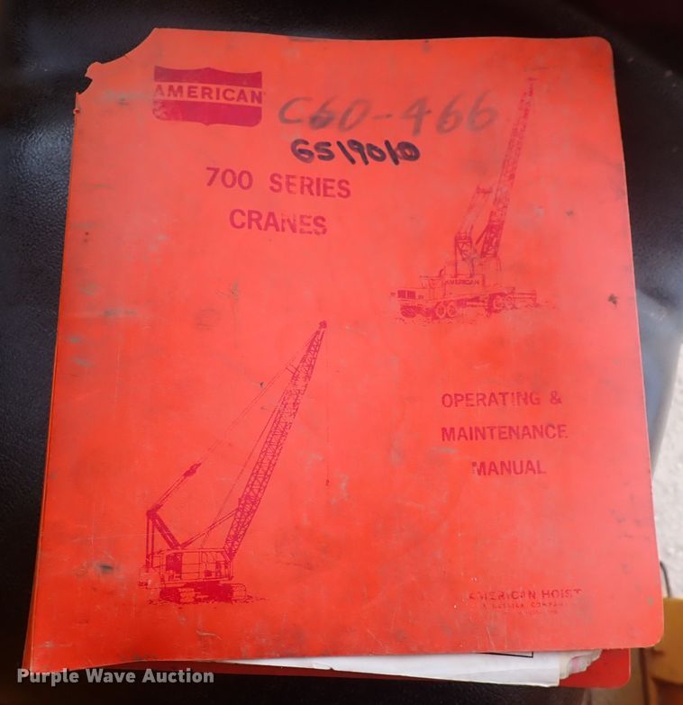 image for item DC4158 1977 American 7250  crane