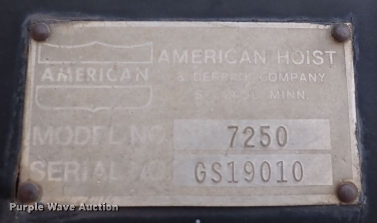 image for item DC4158 1977 American 7250  crane