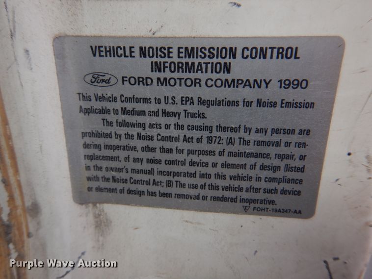 image for item DH8058 1990 Ford LT9000  dump truck