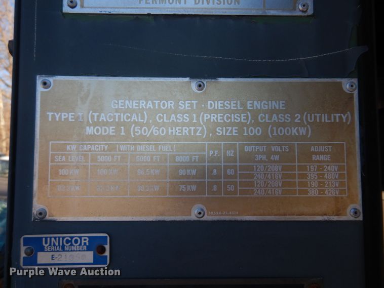 image for item DH8063 1981 Ferment Division MEP007B  generator