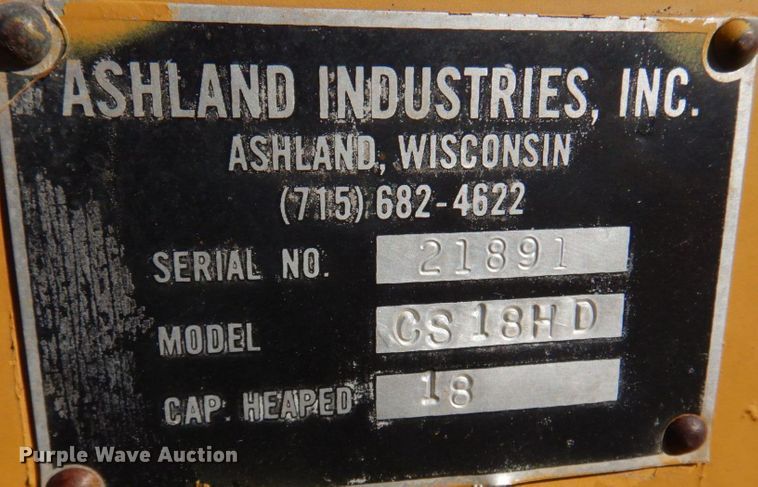 image for item DH8111 2008 Ashland CS18HD  scraper