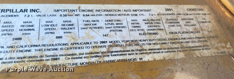 image for item DI3643 2002 Sterling M8500 Acterra  digger derrick truck