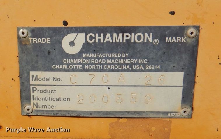 image for item DI8557 1996 Champion C70A  motor grader