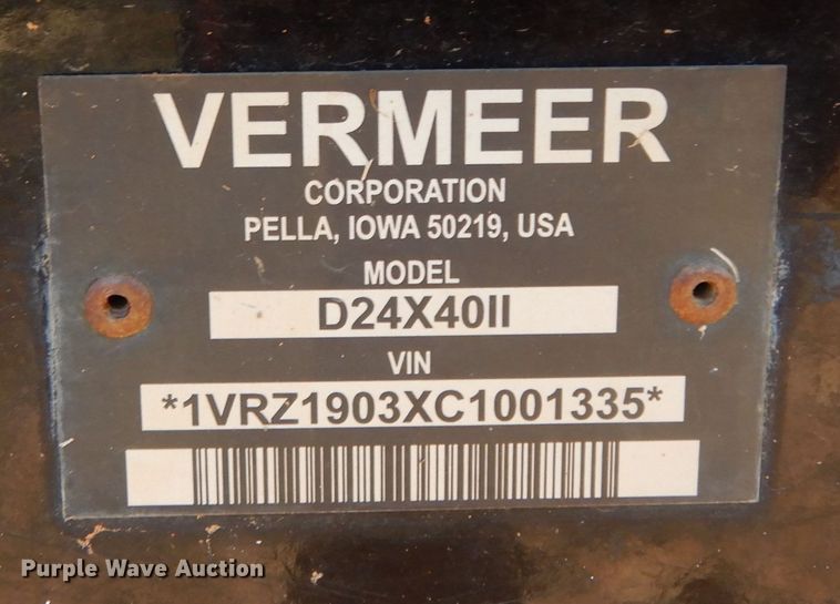 image for item DI8580 2012 Vermeer D24X40  Series II directional boring unit