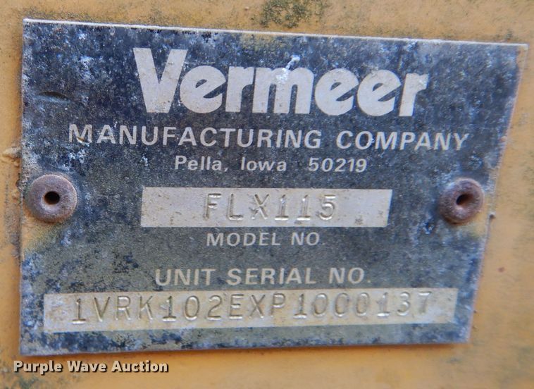 image for item DI8583 1993 Vermeer Flextrak 115  cable plow