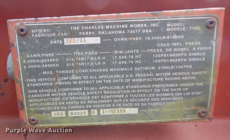 image for item DI8592 2001 Ditch Witch FX30  vacuum excavator