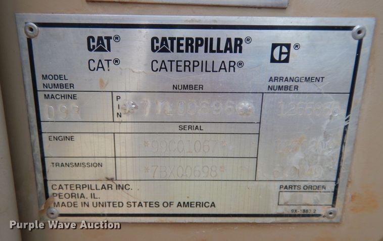 image for item DI8597 1996 Caterpillar D9R  dozer